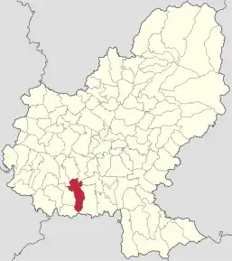 Localizare în cadrul județului