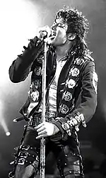 Jackson performing in 1988, during the Bad World Tour.