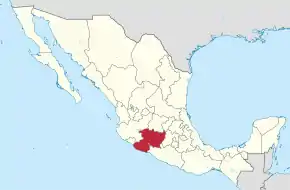 Poziția localității Michoacán