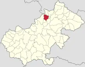 Localizare în cadrul județului