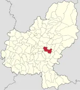 Localizare în cadrul județului