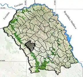 Poziția localității Mihai Eminescu