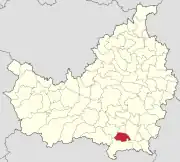 Localizarea comunei în județul Cluj