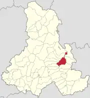 Localizare în cadrul județului