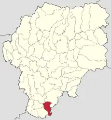 Localizare în cadrul județului