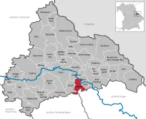 Poziția localității Miltach