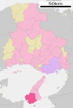 Poziția localității Minamiawaji