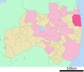 Poziția localității Minamisōma