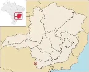 Poziția localității Albertina