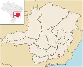 Poziția localității Maripá de Minas