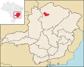 Poziția localității São Francisco (Minas Gerais)