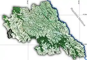 Amplasarea în cadrul județului