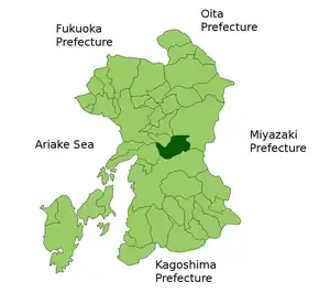 Poziția localității Misato