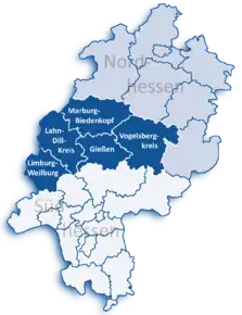 Poziția localității Gießen