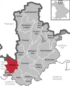 Poziția localității Mitwitz