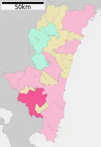 Poziția localității Miyakonojo, Miyazaki