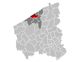 Oostende în Provincia Flandra de Vest