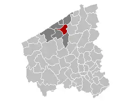 Oudenburg în Provincia Flandra de Vest