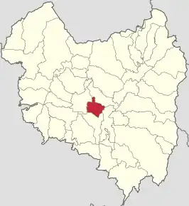 Amplasarea în cadrul județului