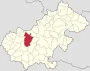 Localizarea în județul Satu Mare