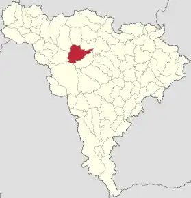 Localizare în cadrul județului