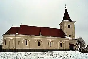 Biserica, monument istoric, cu hramul „Sfântul Nicolae”