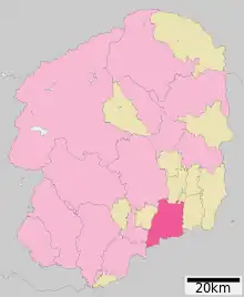 Poziția localității Mooka