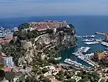 Monaco-Ville și portul Fontvieille astăzi