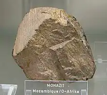 Monazit provenit din Mozambic