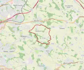 Poziția localității Mondouzil