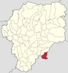 Localizare în cadrul județului