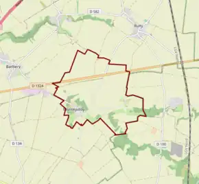 Poziția localității Montépilloy