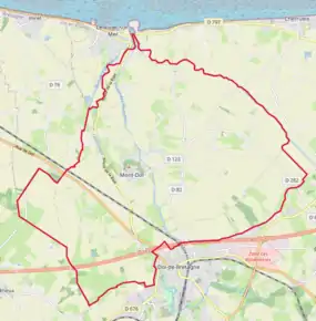 Poziția localității Mont-Dol