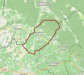 Poziția localității Montbrison-sur-Lez