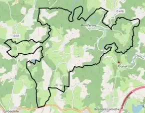 Poziția localității Montfermy
