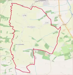 Poziția localității Montgazin