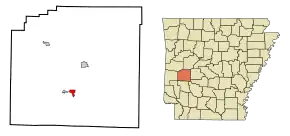 Poziția localității Norman, Arkansas