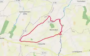 Poziția localității Montrabot