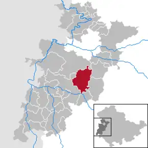 Poziția  Moorgrund pe harta districtului Wartburgkreis