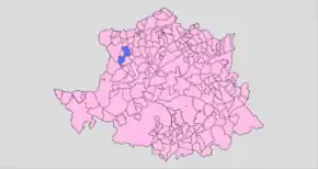 Poziția localității Moraleja