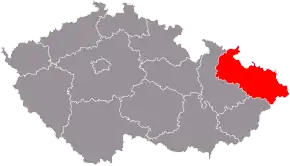 Poziția regiunii Moravia-Silezia