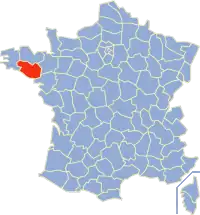 Poziția regiunii Morbihan