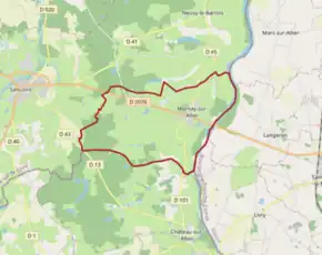 Poziția localității Mornay-sur-Allier