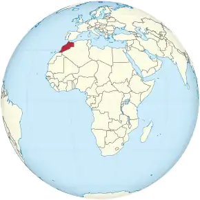 Localizarea Marocului