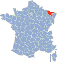 Poziția regiunii Moselle