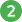 The number 2 in the green background