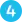 The number 4 in the light blue background