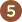 The number 5 in the brown background