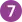 The number 7 in the purple background