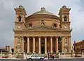 Biserica (Rotunda) "Santa Marija Assunta" din Mosta (cu una din cele mai mari cupole din lume)